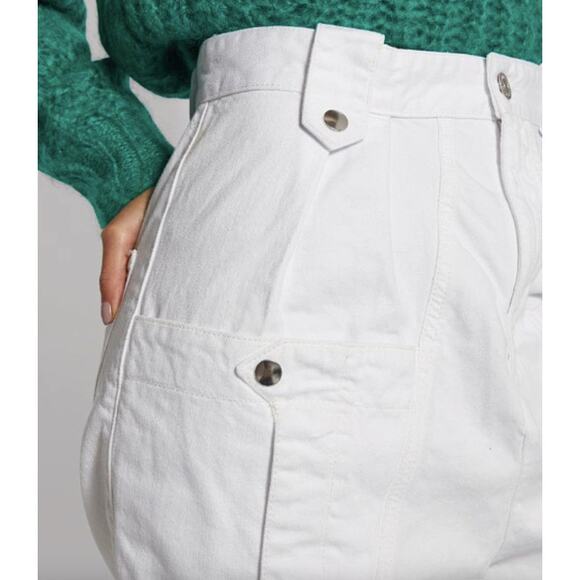 Isabel Marant White Kerris Trousers - Picture 4 of 14